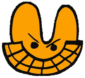Friendly Super Alien, Tata #0877: a orange Latinx Tata, hand-drawn by Marcelo and Noel Morera (Tata 1000 Faces)