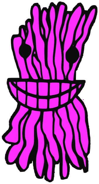 Yonnk, Tata #0879: a pink Darwinism Tata, hand-drawn by Marcelo and Noel Morera (Tata 1000 Faces)