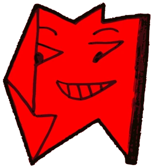 Han Kin, Tata #0882: a red Star Tata, hand-drawn by Marcelo and Noel Morera (Tata 1000 Faces)