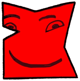 Cival, Tata #0886: a red Latinx Tata, hand-drawn by Marcelo and Noel Morera (Tata 1000 Faces)