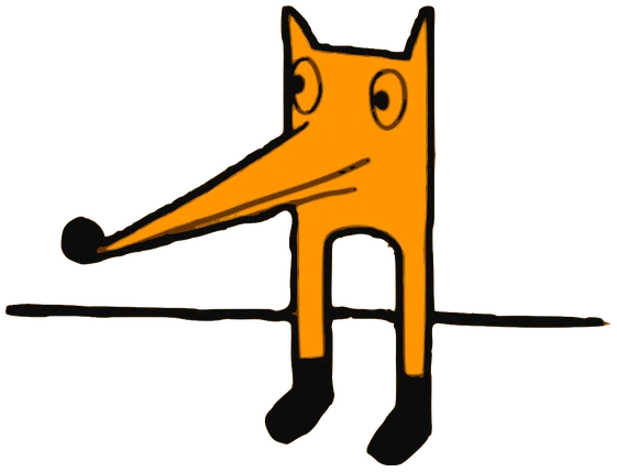 Tato, Tata #0899: a orange Other Tata, hand-drawn by Marcelo and Noel Morera (Tata 1000 Faces)