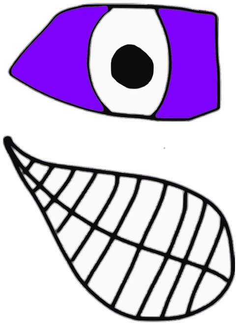 Jardin, Tata #0911: a purple Tareco Tata, hand-drawn by Marcelo and Noel Morera (Tata 1000 Faces)