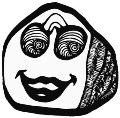 Quiet, Tata #0940: a black and white Halzzzzi Tata, hand-drawn by Marcelo and Noel Morera (Tata 1000 Faces)