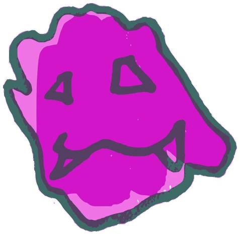 Drakula, Tata #0971: a pink Kinzzzz Tata, hand-drawn by Marcelo and Noel Morera (Tata 1000 Faces)