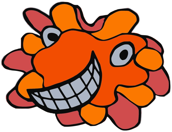 Oran, Tata #0994: a red and orange tones The Ones Tata, hand-drawn by Marcelo and Noel Morera (Tata 1000 Faces)