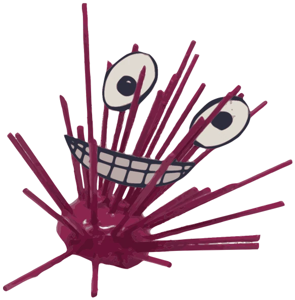 Caminante, Tata #0999: a magenta The Ones Tata, hand-drawn by Marcelo and Noel Morera (Tata 1000 Faces)